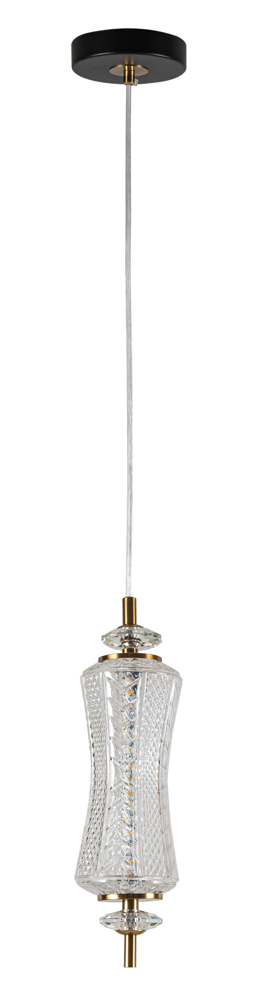PDC 1287 TR 1/Φ ΜΑΚΡΟΣΤΕΝΟ ΓΥΑΛΙΝΟ LED-7W ΔΙΑΚΟΣΜΗΤΙΚΟ ΚΡΥΣΤΑΛΛΟ