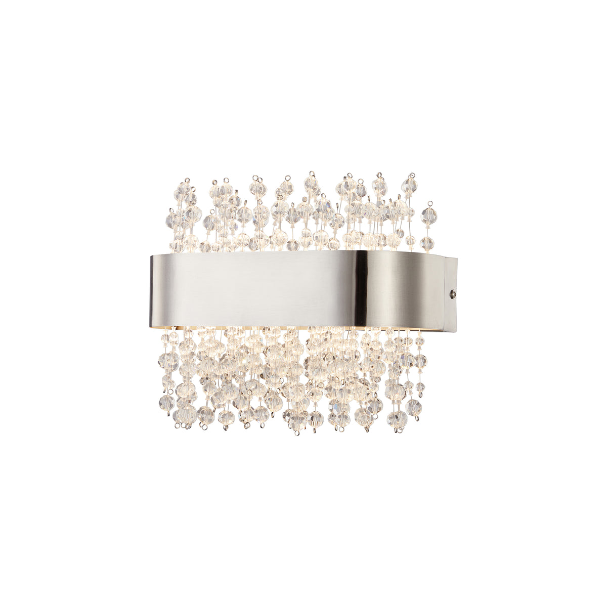 WLC 2492 NM ΑΠΛΙΚΑ LED ΝΙΚΕΛ ΜΑΤ ΟΒΑΛ ΜΕ ΚΡΥΣΤΑΛΛΑ 24W 3500K 1500 LUM