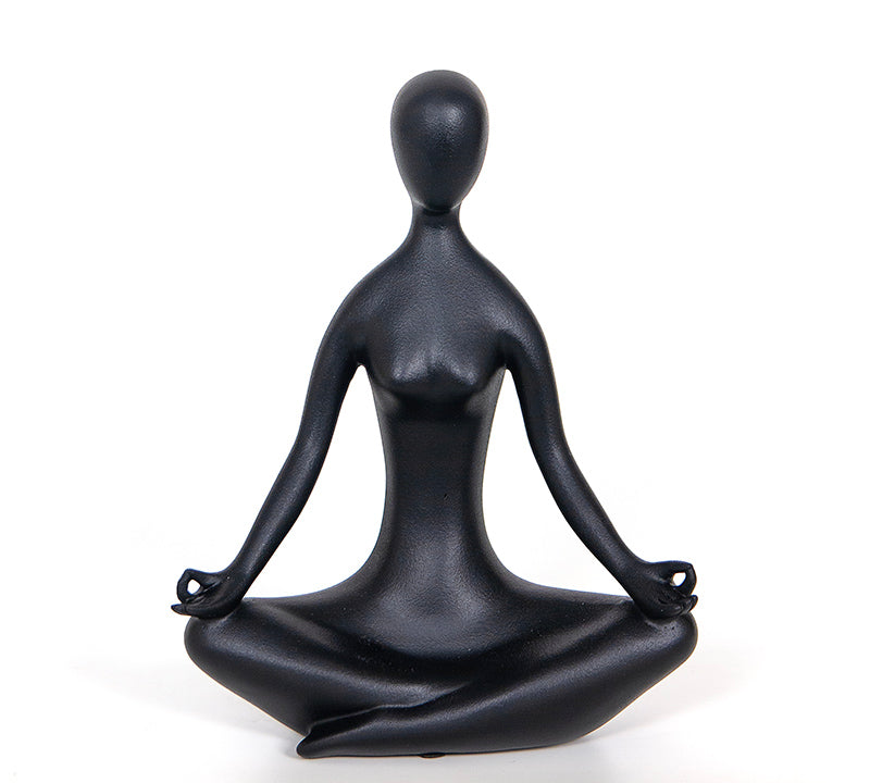 Διακοσμητική φιγούρα Yoga μαυρο χρ.,24.5cm