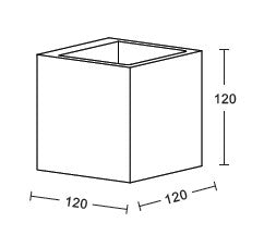 InLight Επιτοίχιο φωτιστικό γκρι από travertine marble 1XG9 D:12 x 12cm (43064)