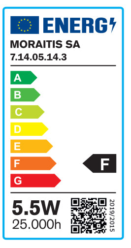 InLight E14 LED G45 5,5watt 6500K Ψυχρό Λευκό (7.14.05.14.3)