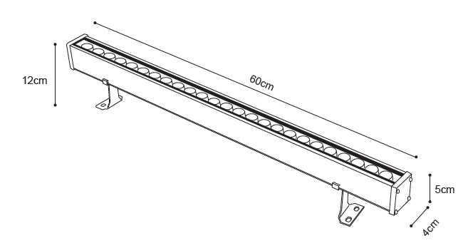 it-Lighting Acadia LED 24W RGB 3CCT Wall Washer Silver D:60cm (80700215)