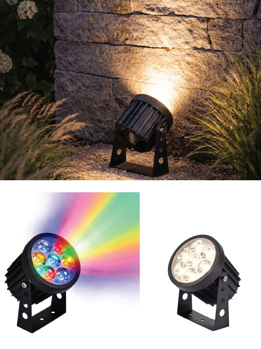 it-Lighting Crest peak LED 7W RGB CCT Outdoor Wall Lamp Black D:8.5 x 12cm (80700415)