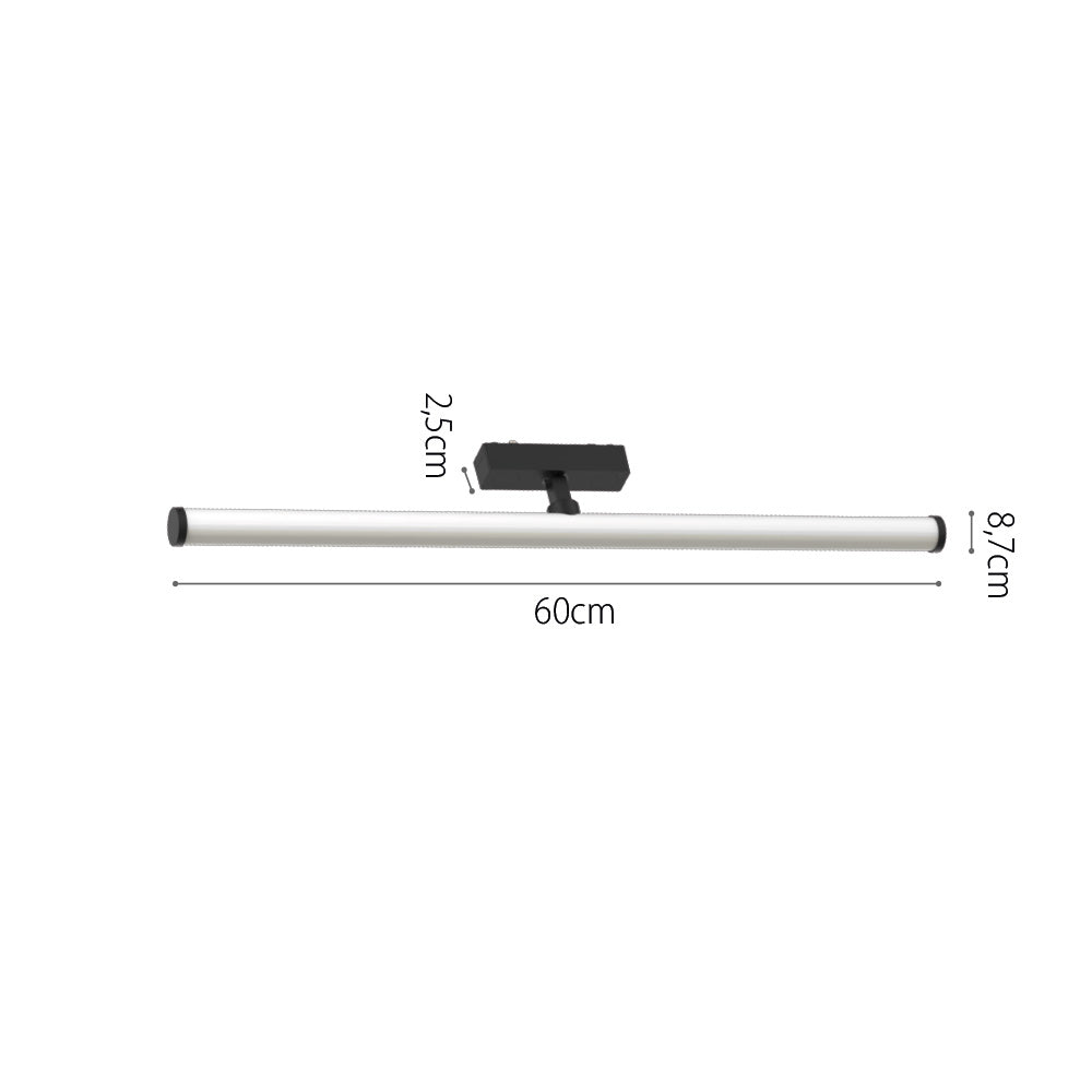InLight Φωτιστικό LED 20W 3CCT για Ultra-Thin μαγνητική ράγα σε μαύρη απόχρωση (by tuya and zigbee) D:60cmX8,7cm (T05405-BL)