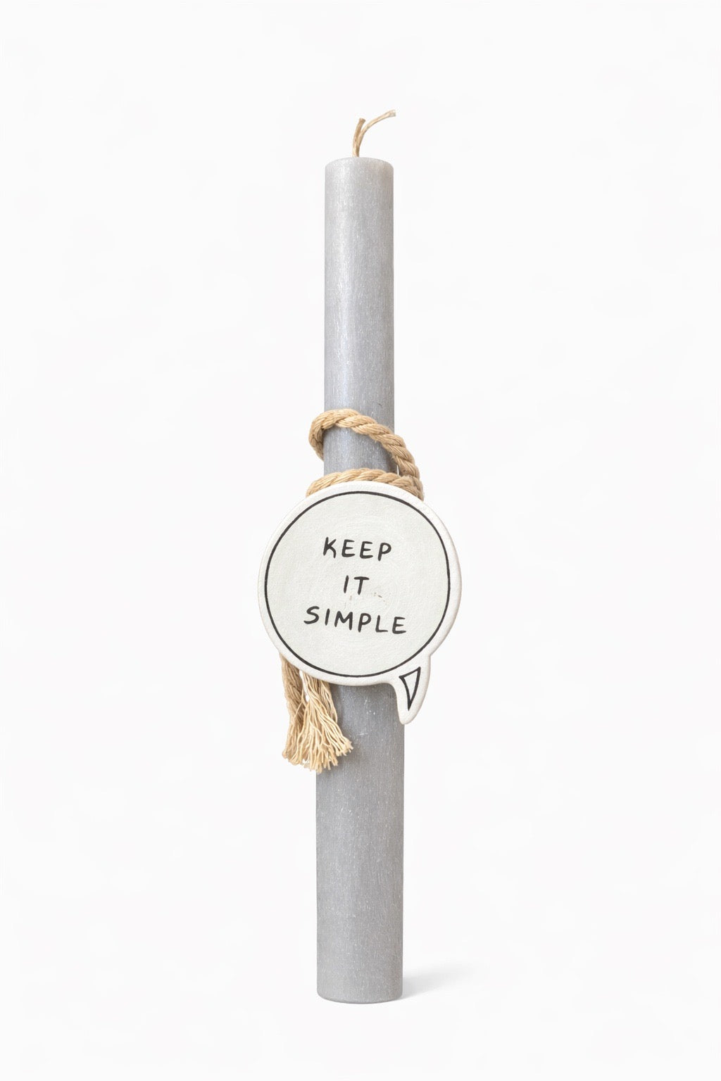 ΛΑΜΠΑΔΑ ΧΕΙΡΟΠΟΙΗΤΗ ΓΚΡΙ ΄KEEP IT SIMPLE'