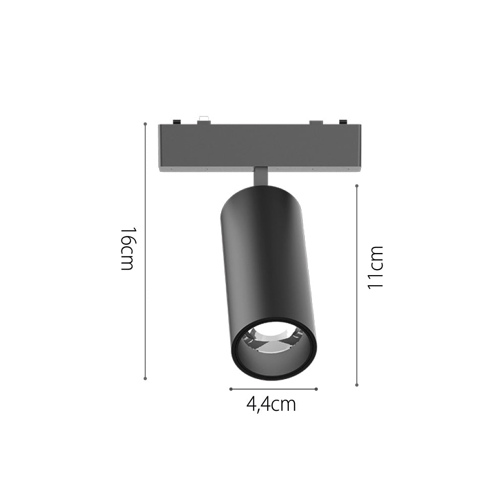 InLight Φωτιστικό LED 9W 3CCT για Ultra-Thin μαγνητική ράγα σε λευκή απόχρωση (by tuya and zigbee) D:16cmX4,5cm (T05105-WH)
