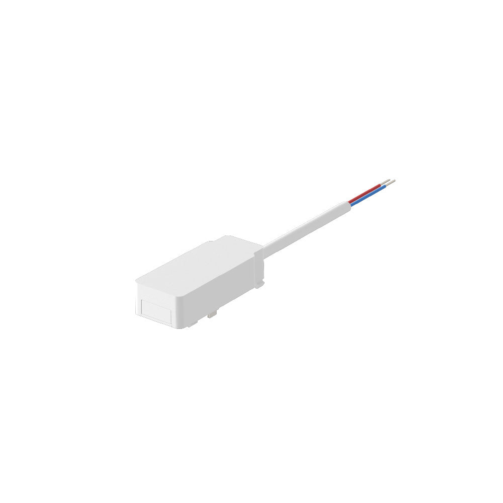 Inlight Εξάρτημα σύνδεσης εξωτερικου driver με Ultra Thin ράγα σε λευκή απόχρωση (TC033-White)