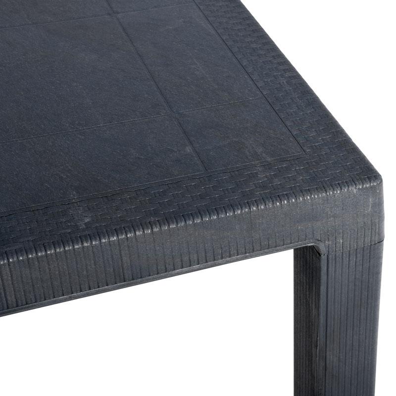 ΤΡΑΠΕΖΙ ΕΞΟΧΗΣ Fylliana Baltic ΑΝΘΡΑΚΙ ΧΡΩΜΑ 140x80x75εκ