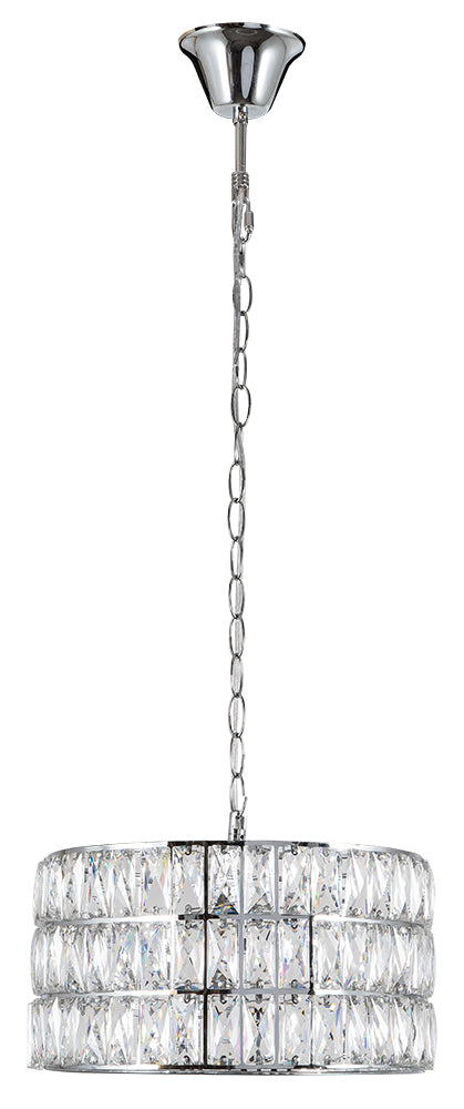 PDC 3159-CR 1/Φ ΚΥΛΙΝΔΡΟΣ ΧΡΩΜΙΟ ΜΕ ΚΡΥΣΤΑΛΛΑ 1ΧΕ27