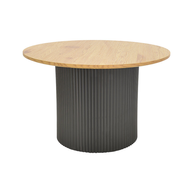 Tραπέζια σαλονιού Dovel pakoworld mdf σετ 2τεμ. sonoma-μαύρο