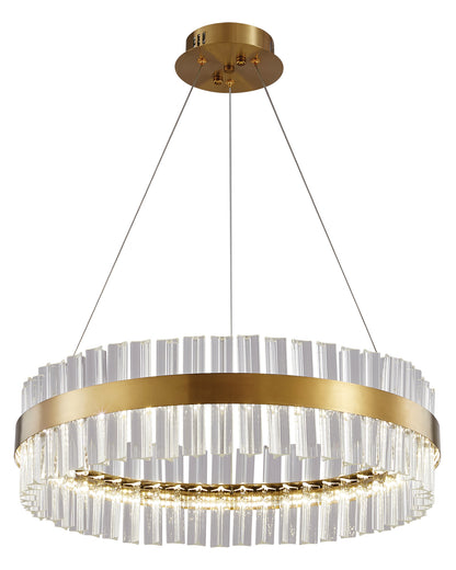 PDC 707-60 LED ΣΤΡΟΓΓΥΛΟ Φ60 ΜΕ ΚΡΥΣΤΑΛΛΑ