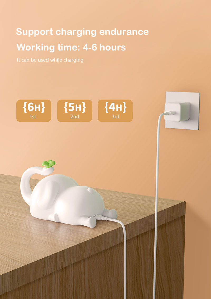 TLC 4024 ΠΟΡΤΑΤΙΦ LED ΕΛΕΦΑΝΤΑΣ ΣΙΛΙΚΟΝΗΣ TOUCH DIMMER- TIMER- USB & ΒΑΣΗ ΚΙΝΗΤΟΥ