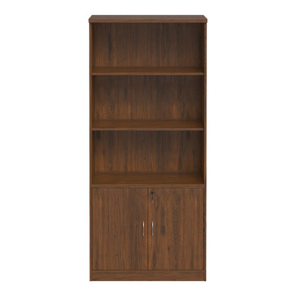 Βιβλιοθήκη γραφείου επαγγελματική Fesialo pakoworld wenge 80x40x180εκ