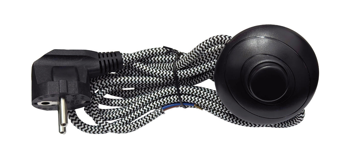 SPC 133 BK/WH ΚΑΛΩΔΙΟ ΜΕ ΔΙΑΚΟΠΤΗ ΔΑΠΕΔΟΥ (ΦΙΣ ΠΟΥΑΡ)