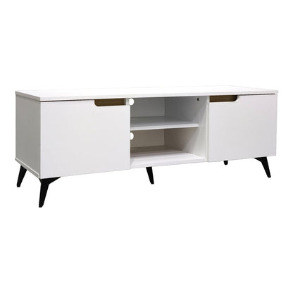 Έπιπλο τηλεόρασης Kemvio pakoworld sonoma-λευκό 150x38x44εκ