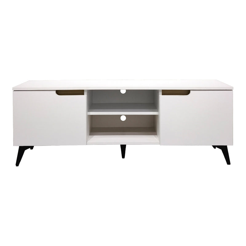 Έπιπλο τηλεόρασης Kemvio pakoworld sonoma-λευκό 150x38x44εκ