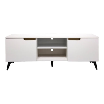 Έπιπλο τηλεόρασης Kemvio pakoworld sonoma-λευκό 150x38x44εκ