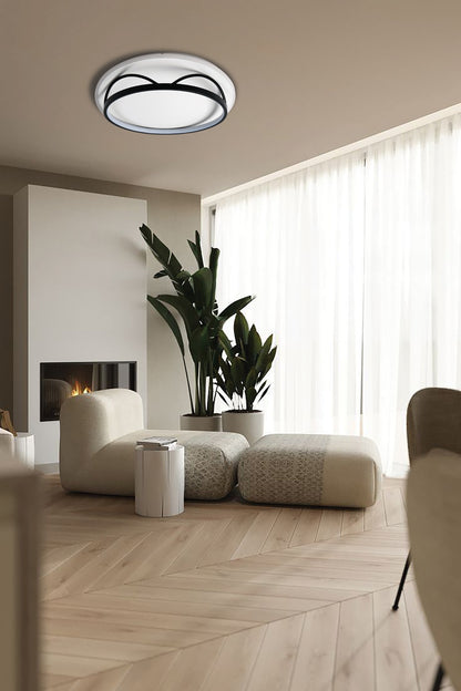 CCC 711 # LED ΟΡΟΦΗΣ ΚΥΚΛΙΚΟ ΜΑΥΡΟ-ΑΣΠΡΟ