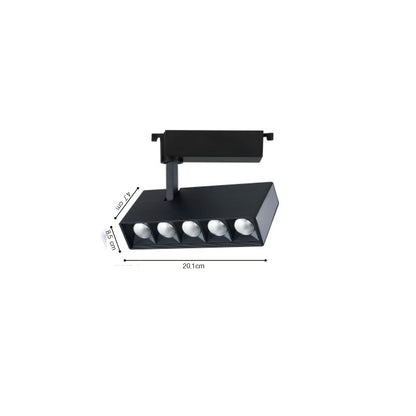 InLight Σποτ 20W μονοφασικής ράγας σε μαύρο χρώμα (T1-05800-Black )