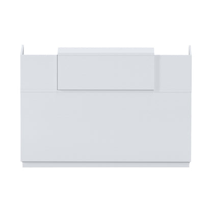Γραφείο reception Lotus pakoworld σε λευκή απόχρωση 140x70x110εκ