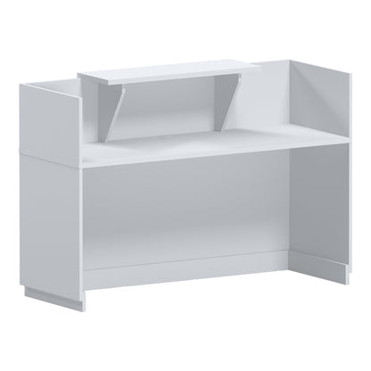 Γραφείο reception Lotus pakoworld σε λευκή απόχρωση 180x70x110εκ
