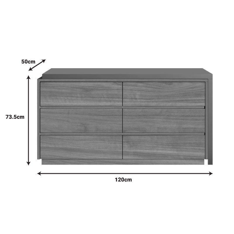 Γραφείο πολυμορφικό με ενσωματωμένη συρταριέρα Reaze pakoworld mdf σε ανοιχτό καρυδί-ανθρακί απόχρωσ