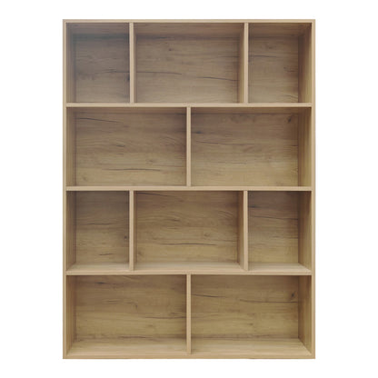 Βιβλιοθήκη Evergin pakoworld mdf σε oak απόχρωση 100x30x135εκ