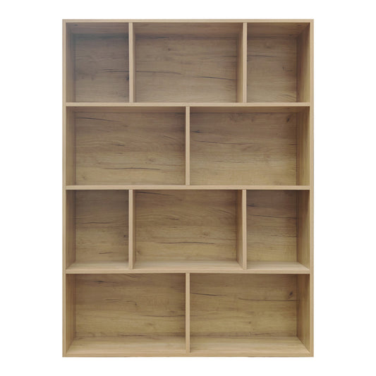 Βιβλιοθήκη Evergin pakoworld mdf σε oak απόχρωση 100x30x135εκ