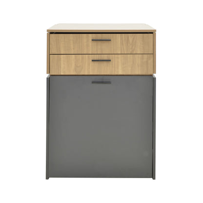 Τουαλέτα κρεβατοκάμαρας Sonlen pakoworld ανθρακί-sonoma 60x45x130εκ