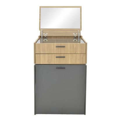 Τουαλέτα κρεβατοκάμαρας Sonlen pakoworld ανθρακί-sonoma 60x45x130εκ