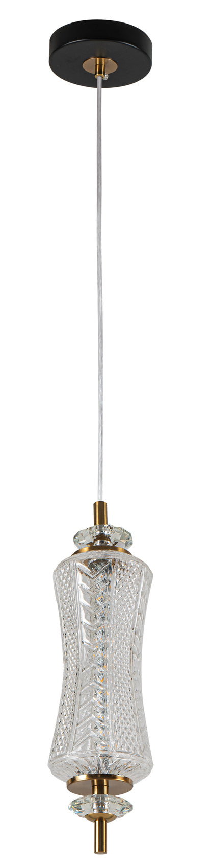 PDC 1287 TR 1/Φ ΜΑΚΡΟΣΤΕΝΟ ΓΥΑΛΙΝΟ LED-7W ΔΙΑΚΟΣΜΗΤΙΚΟ ΚΡΥΣΤΑΛΛΟ