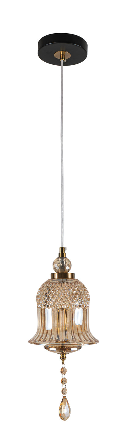 PDC 723-1 HN ΓΥΑΛΙΝΗ ΚΑΜΠΑΝΑ ΜΕΛΙ LED-5W ΜΕ ΔΙΑΚΟΣΜΗΤΙΚΟ ΚΡΥΣΤΑΛΛΟ