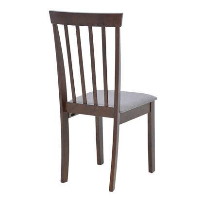Καρέκλα Houston pakoworld rubberwood σε καρυδί απόχρωση 40x49x94εκ