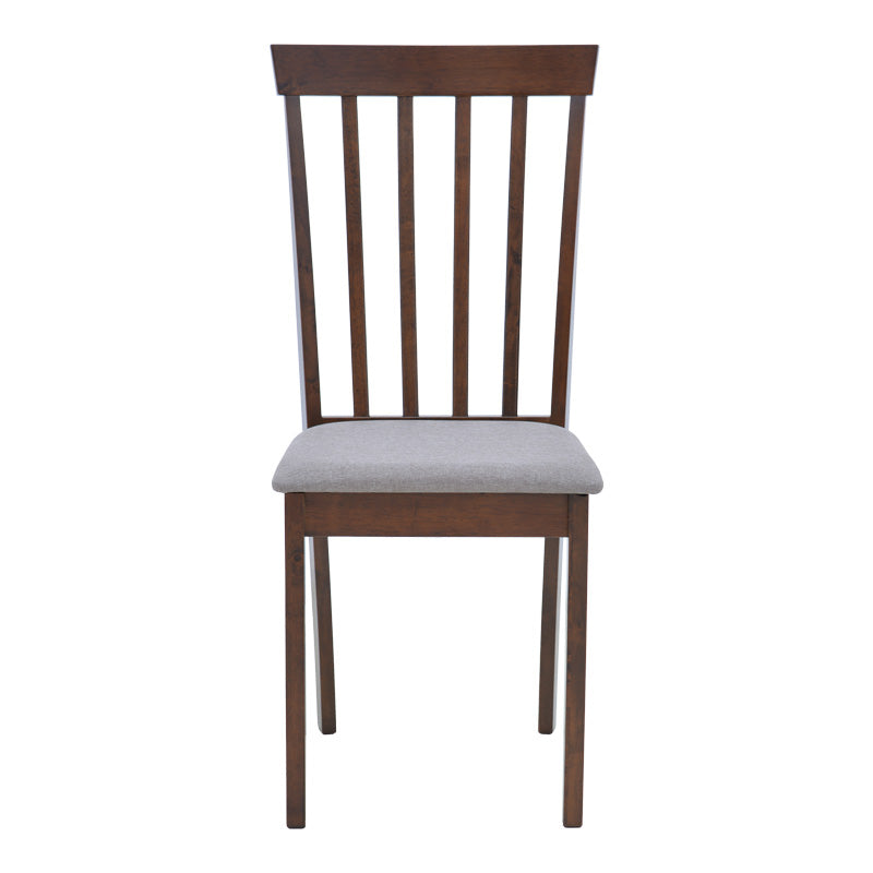 Καρέκλα Houston pakoworld rubberwood σε καρυδί απόχρωση 40x49x94εκ