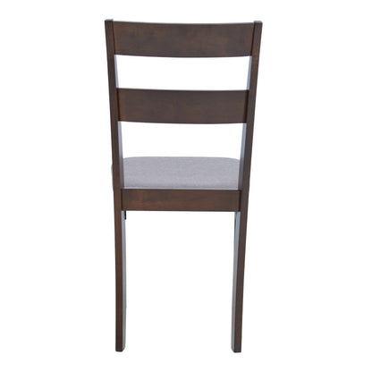 Καρέκλα Dallan pakoworld rubberwood σε καρυδί απόχρωση 40x47.5x89εκ