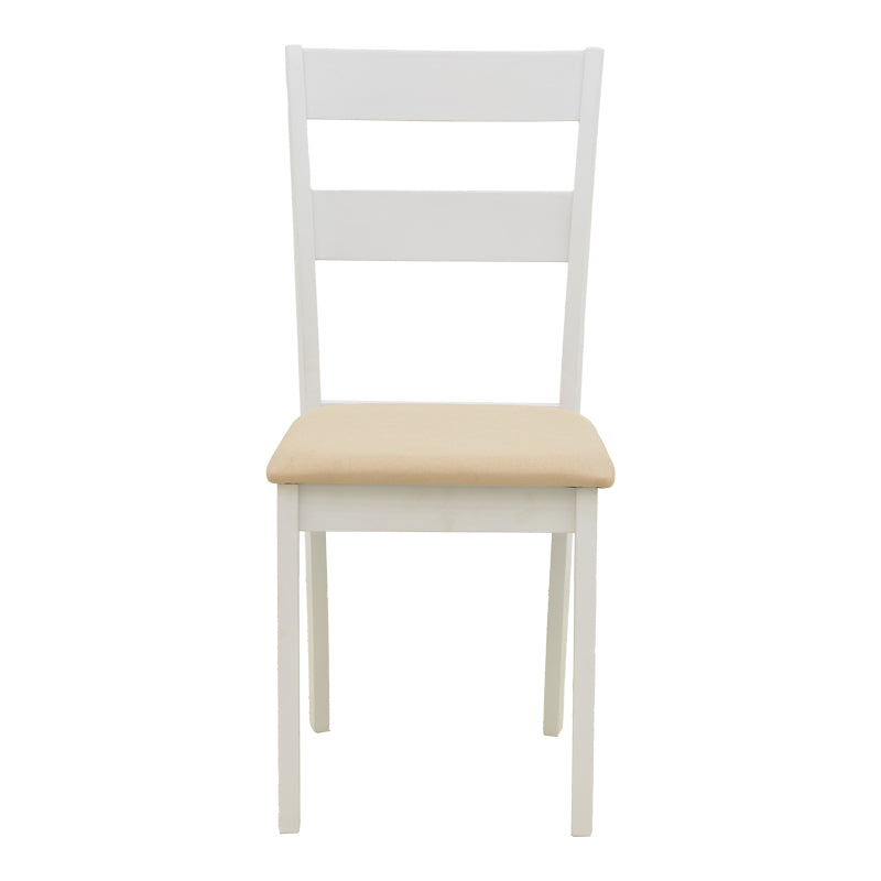 Καρέκλα Dallan pakoworld rubberwood λευκό 40x47.5x89εκ