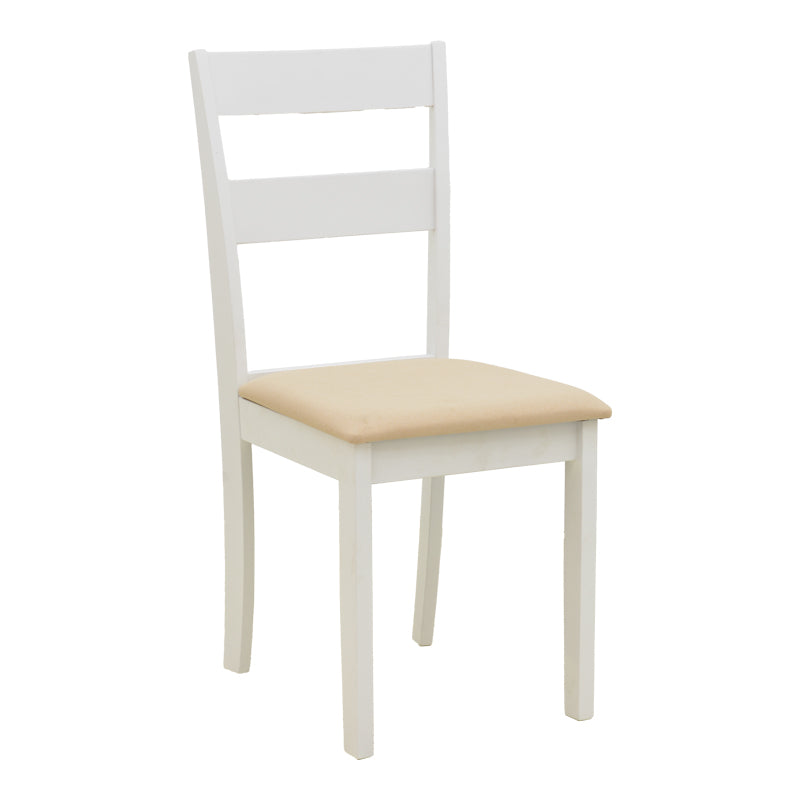 Καρέκλα Dallan pakoworld rubberwood λευκό 40x47.5x89εκ
