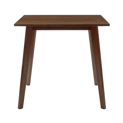 Τραπέζι Benson pakoworld MDF σε καρυδί απόχρωση 80x80x75εκ
