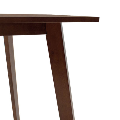 Τραπέζι Benson pakoworld MDF σε καρυδί απόχρωση 80x80x75εκ
