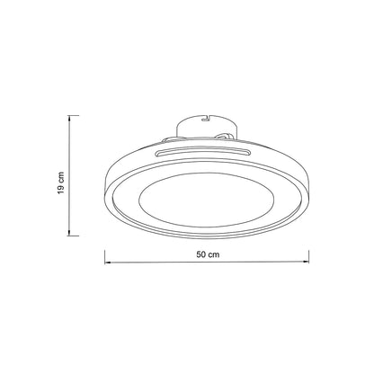 it-Lighting Zephyr Ανεμιστήρας Οροφής LED με App Control & 3CCT | Wood & Λευκό  (101000940)