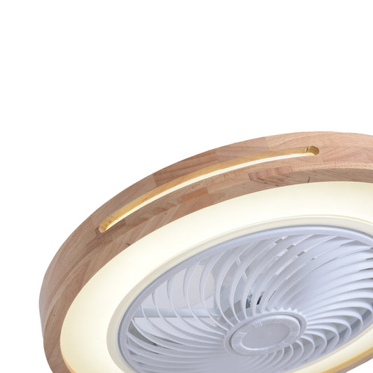 it-Lighting Zephyr Ανεμιστήρας Οροφής LED με App Control & 3CCT | Wood & Λευκό (101000940)