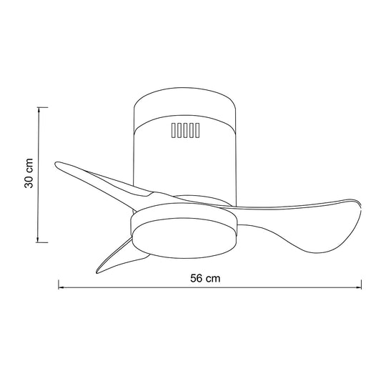 it-Lighting Elsinor Ανεμιστήρας Οροφής με LED 15W, DC Μοτέρ & Smart App - Μαύρο/Ξύλο (102000480)