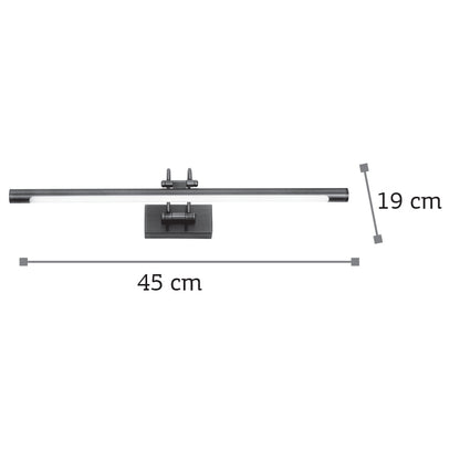 InLight Επιτοίχιο φωτιστικό LED 8W 3000K από οξυντέ μέταλλο και ακρυλικό D:45cm (1044-Β-Οξυντέ)