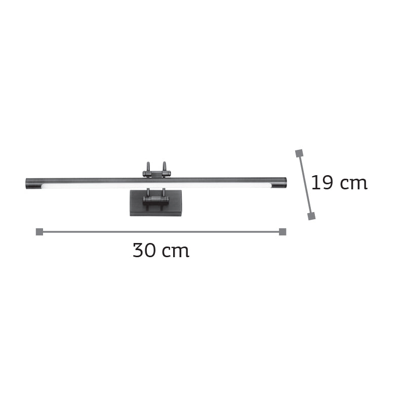 InLight Επιτοίχιο φωτιστικό LED 4W 3000K από οξυντέ μέταλλο και ακρυλικό D:30cm (1044-Γ-Οξυντέ)