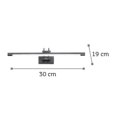 InLight Επιτοίχιο φωτιστικό LED 4W 3000K από οξυντέ μέταλλο και ακρυλικό D:30cm (1044-Γ-Οξυντέ)