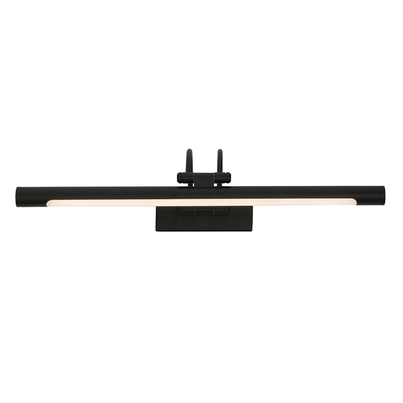 InLight Επιτοίχιο φωτιστικό LED 12W 3000K από μαύρο μέταλλο και ακρυλικό D:60cm (1044-Α-Μαύρο)
