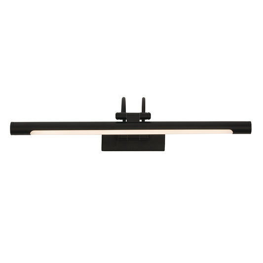 InLight Επιτοίχιο φωτιστικό LED 12W 3000K από μαύρο μέταλλο και ακρυλικό D:60cm (1044-Α-Μαύρο)