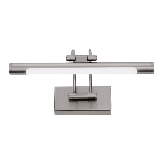 InLight Επιτοίχιο φωτιστικό LED 12W 3000K από νίκελ ματ μέταλλο και ακρυλικό D: 60W (1044-Α-Νίκελ Ματ)