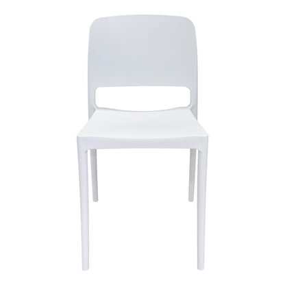 Καρέκλα Fenxy pakoworld pp σε λευκή απόχρωση 38x42x77εκ