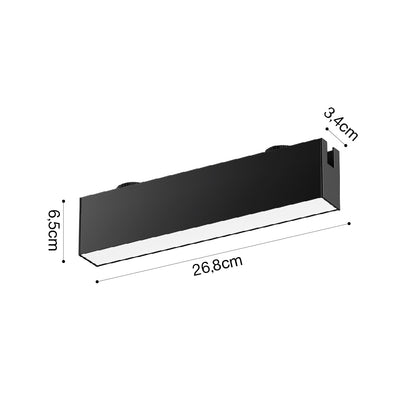 Inlight Φωτιστικό LED 12W 3000K για Chandler Track μαύρη απόχρωση D:3,4cmx6,5cmx26,8cm (13C-00061)